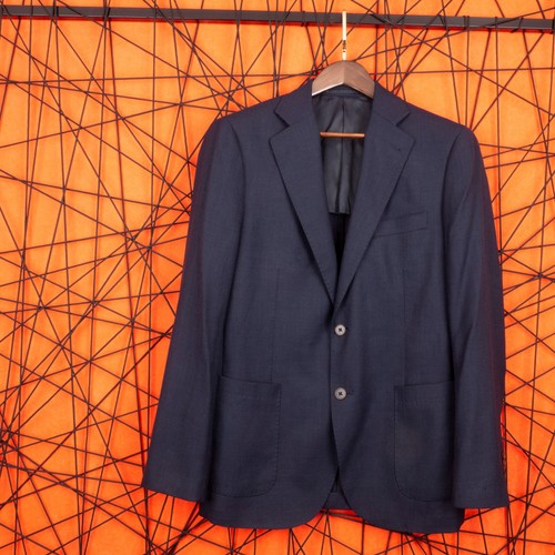 GUTTERIDGE 1878 Men's Blue Two Button Classic Sport Coat GIACCA Wool Blazer 52 - Picture 2 of 23