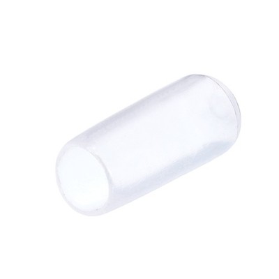 25pcs Rubber End Caps 6mm ID Vinyl Round Cover Screw Thread Protectors Clear