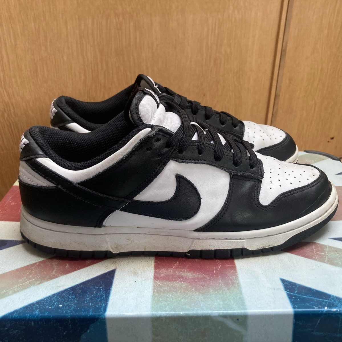 dunk low black white 41