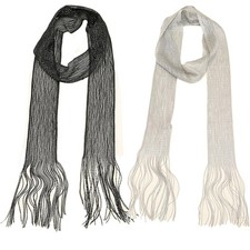 2 PCS Women's Fashion Lightweight Glitter Scarf for Evening Party Wedding