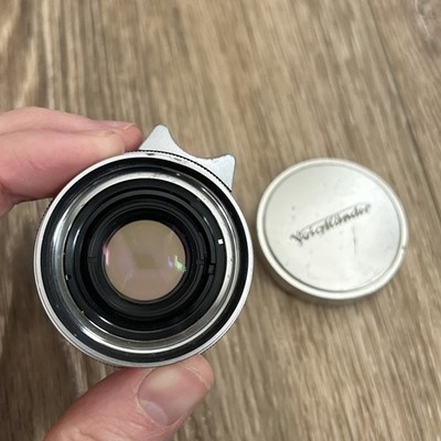Voigtlander Color Skopar 50mm f2.5 Lens Leica L39 LTM w/Hood No Nameplate Camera