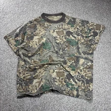 Vintage Single Stitch Realtree Advantage Camo Shirt Men's XL Brown Pocket 80s