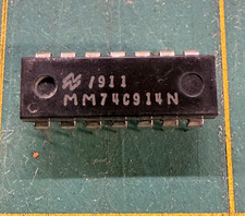 Qty-2 MM74C914N IC CMOS hex Schmitt trigger inverter