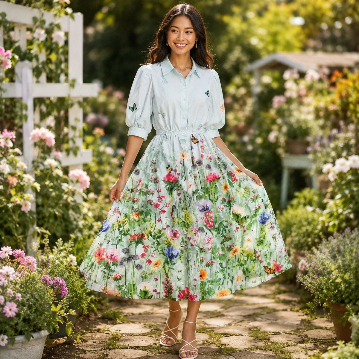 Butterfly Collared Dresses for Women for sale | eBay