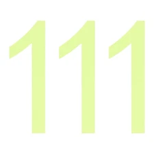 3Pcs 3" Glow in the Dark Numbers Sticker Wall Ceiling Decor Number "1"