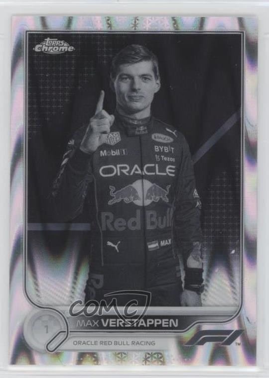 2022 Topps Chrome Formula 1 Black & White RayWave Refractor Max Verstappen 0x5w
