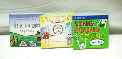 3 Cathy Fink & Marcy Marxer Get Set For School CD w/Booklets