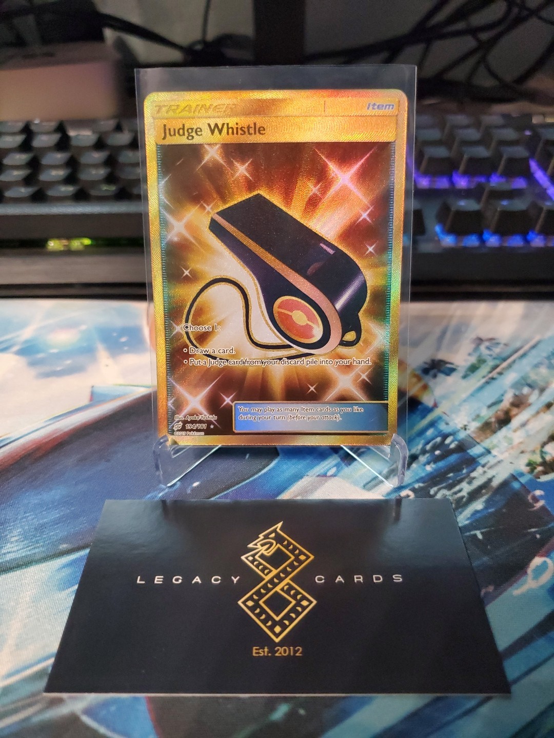 Judge Whistle 194/181 - S&M: Team Up Secret Rare - Pokémon TCG (NM)