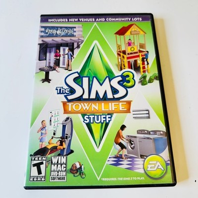 Sims 3: Town Life Stuff (Windows/Mac, 2011) Disc Surface Is As New!
