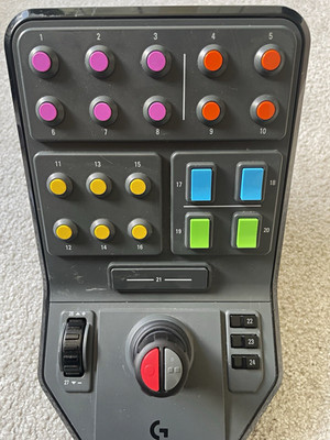 Logitech Gaming-Controller Button-Panel kabelgebunden für PC schwarz/grau