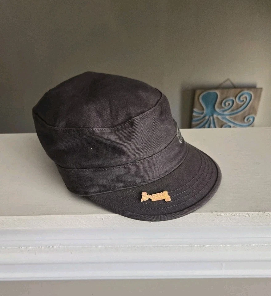 Atlanta Braves 47 Twins Gray Pink Women's Cadet Hat w/ Pin OSFA MLB EUC - Image 3 of 4