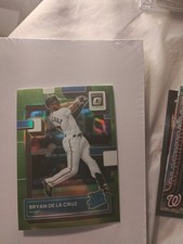 2022 Panini Donruss Optic Rated Rookie Lime Green Prizm Bryan De La Cruz 00jz