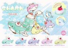Crema Soda Tiburón Mascota Llavero Grúa Juego Premio Peluche Japonés Kawaii Grito