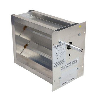 IO HVAC CONTROLS HD-BM-NA-2814 Damper 28''x14'' Aluminum Two-Position Bottom Mount