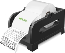 Nelko Label Holder, Thermal Holder for Rolls and Fan-Fold HD01, Black 