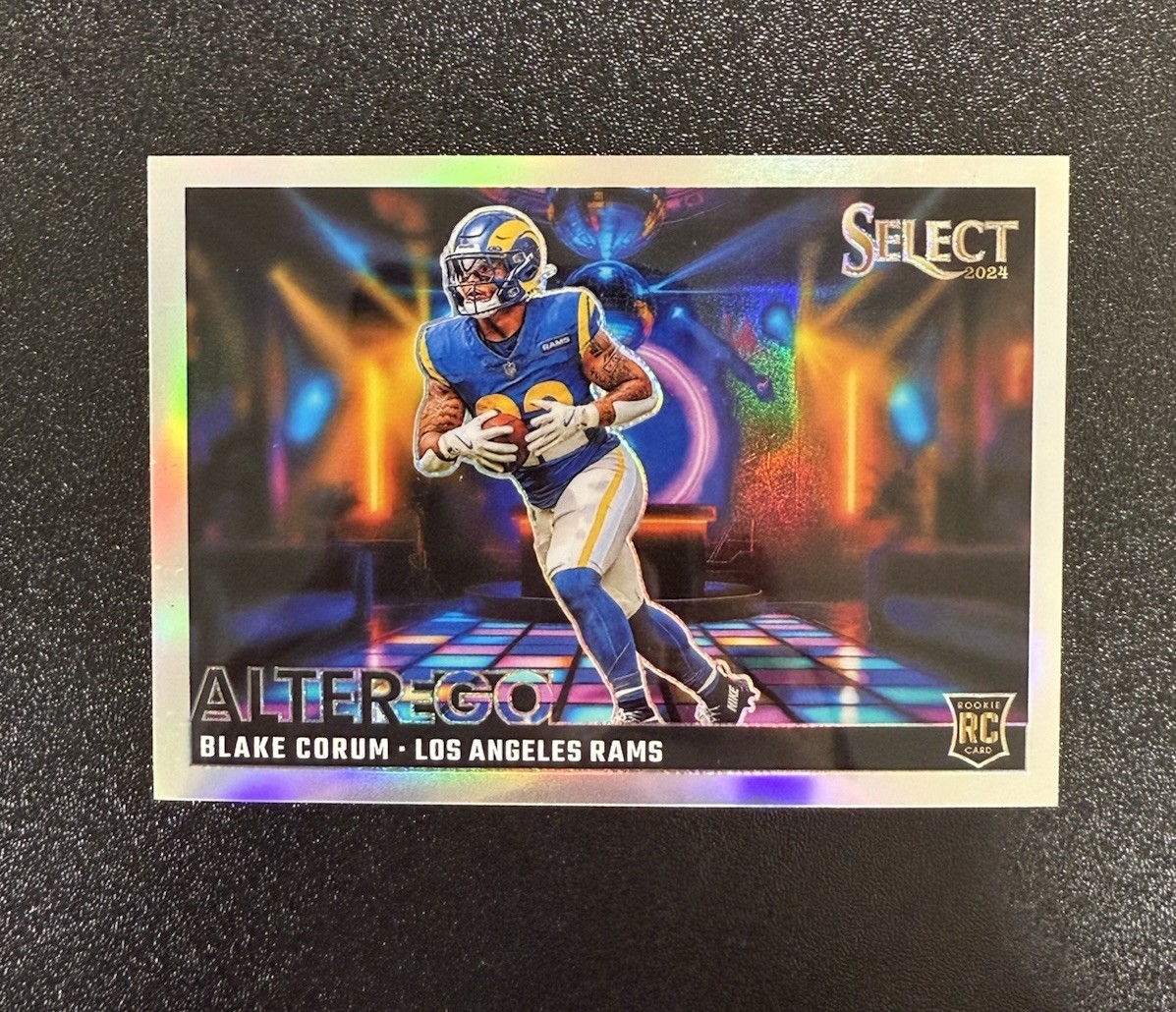 2024 Panini Select Blake Corum RC Alter Ego Case Hit #25 SSP Rams