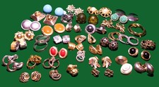 38 Pair LOT Vintage Modern ALL DESIGNER CLIP EARRINGS Free Ship w/ BUY IT NOW