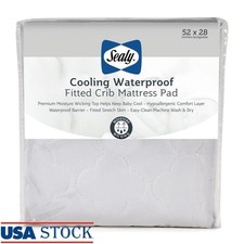 Cooling Crib Mattress Pad Waterproof Hypoallergenic Moisture Wicking Sleep New