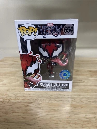 Funko Pop! Carnage Carla Unger 654 in a Box Exclusive Marvel Comics Spider-Man