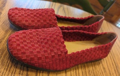 Comfortview Bethany Shoes Women 10 Wide Loafer Slip on Flat Woven Stretch Spring