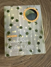 LED Eucalyptus Vine Curtain String Lights Warm White - Merkury Innovations