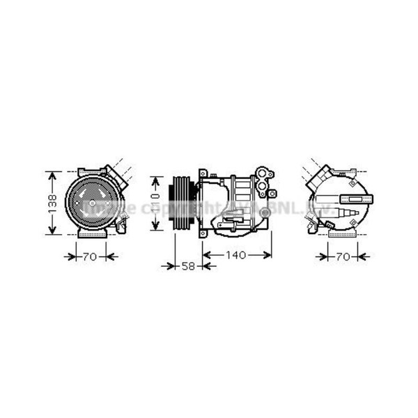 AVA Quality Cooling Kompressor Klimaanlage FüR Volvo XC90 I 275 S80 II AS-image