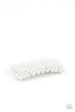 Pearl-Clutching Posh - White Hair Clips