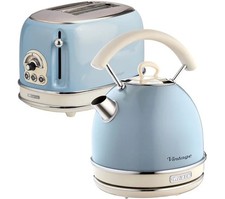Image of TieDex UK ARIETE Vintage ARPK12 2-Slice Toaster & Traditional Kettle Bundle -