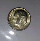 1956 D UNCIRCULATED ROOSEVELT DIME 90% SILVER COIN #2 DDO/DDR