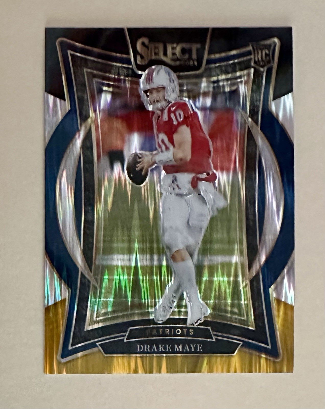 2024 Select Drake Maye Concourse RC Black and Gold Shock Prizm  #27 Patriots