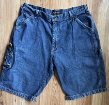 VTG Y2K Ralph Lauren Polo Jeans Co Cellphone Carpenter Jean Shorts Size 34 Cargo