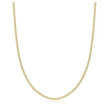 VFK 18K Gold Plated 2MM Cuban Link Necklace – Elegant Unisex Jewelry