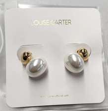 Louise Carter 14K Gold Plated Loom Earrings 28mm