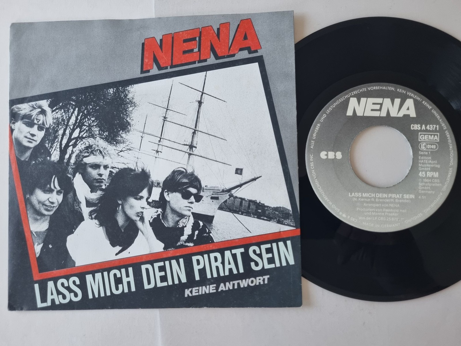 Nena - Lass Mich Dein Pirat Sein 7'' Vinyl Germany