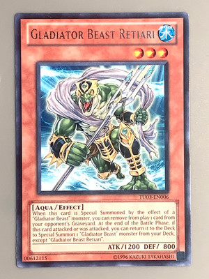 yugioh Gladiator Beast Retiari TU03-EN006 Rare mint | eBay
