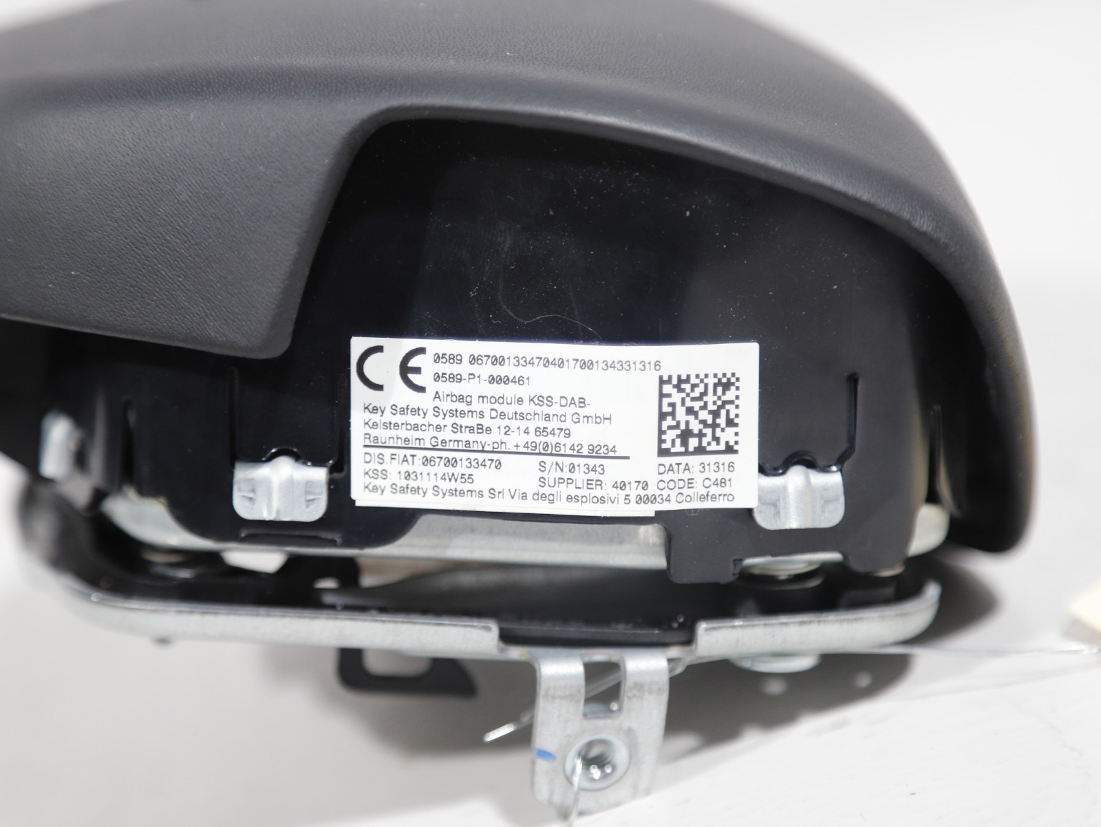 2014-2020 Maserati Ghibli M157 Steering Wheel Airbag Air Bag Black OEM