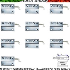 Sensori Antifurto Porta Blindata 10 Contatti Magnetico Antifurto Infissi Ferrosi