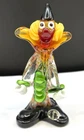 Vintage Glass Murano Clown Made in Italy 7 inches Handblown, Sticker Intact