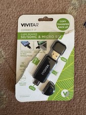 Vivitar Connect It Card Reader SD/SDHC & Micro SD Open Box