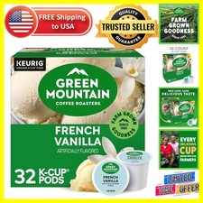 32-Count French Vanilla Light Roast K-Cup Pods - Eco-Friendly Coffee Choice