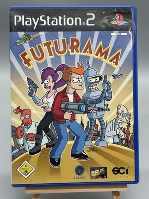 Futurama PS2 PlayStation 2 PAL Komplett CIB Anleitung Flyer Selten Matt Groening