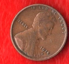 1914-S LINCOLN WHEAT CENT, low mintage date, "Fine" condition