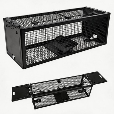 17-inch Large Double-Entry Humane Rat Trap with a Sturdy Metal cage, Suitable...