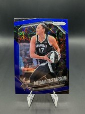 Megan Gustafson Las Vegas Aces 2025 Panini Prizm WNBA Blue Velocity