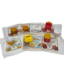 VINTAGE 1990 McDONALDS KIDS HAPPY MEAL TOYS LOT OF 8 MCDINO CHANGEABLES OPEN SET