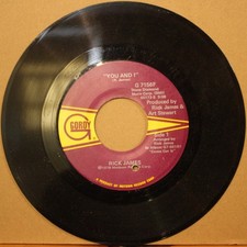 RICK JAMES **You And I** HOLLYWOOD Boogie Funk 45 on GORDY G 7156F