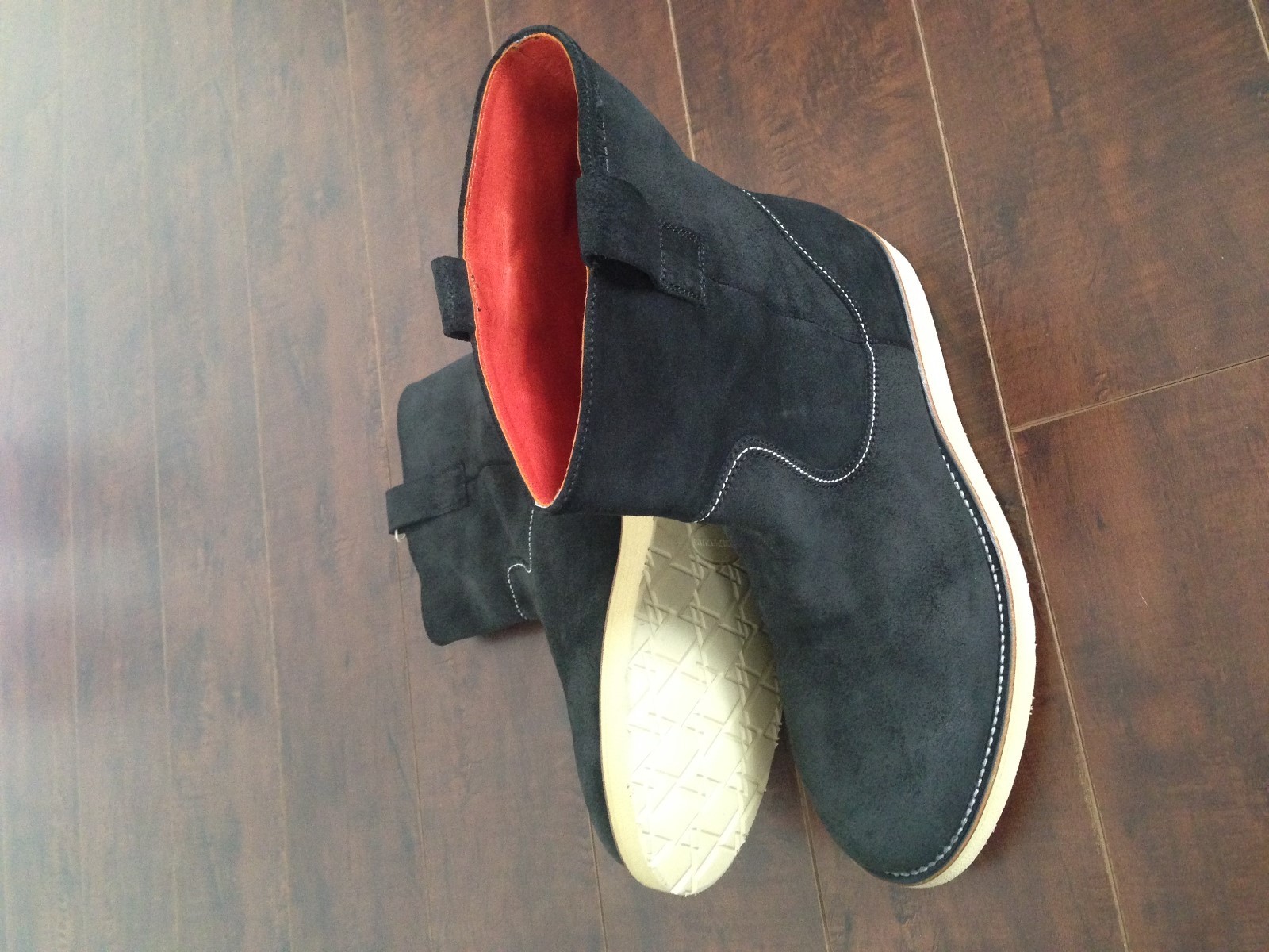 BNIB EMPORIO ARMANI *RARE Men’s Black wedge boots – US 12 D image 10
