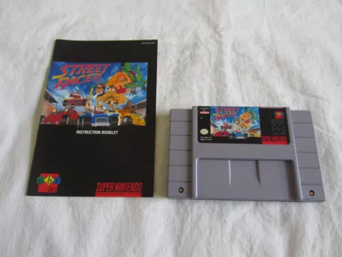 Street Racer (SNES) Super Nintendo Cartridge + Manual 1994 Ubisoft RARE