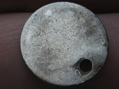 1830 Capped Bust Silver Half Dime- Fair Details, Holed - Picture 2 of 3