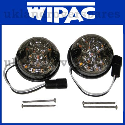 LAND ROVER DEFENDER - WIPAC LED INDICATOR SMOKE 73mm - XFD500050, S7003LED WIPAC
